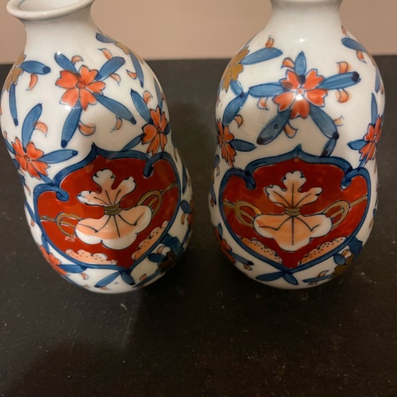 Old Japanese Imari Arita Ware Porcelain Cups Bowls Signed Antique Authentic